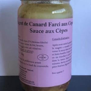 Magret de canard farci aux cèpes